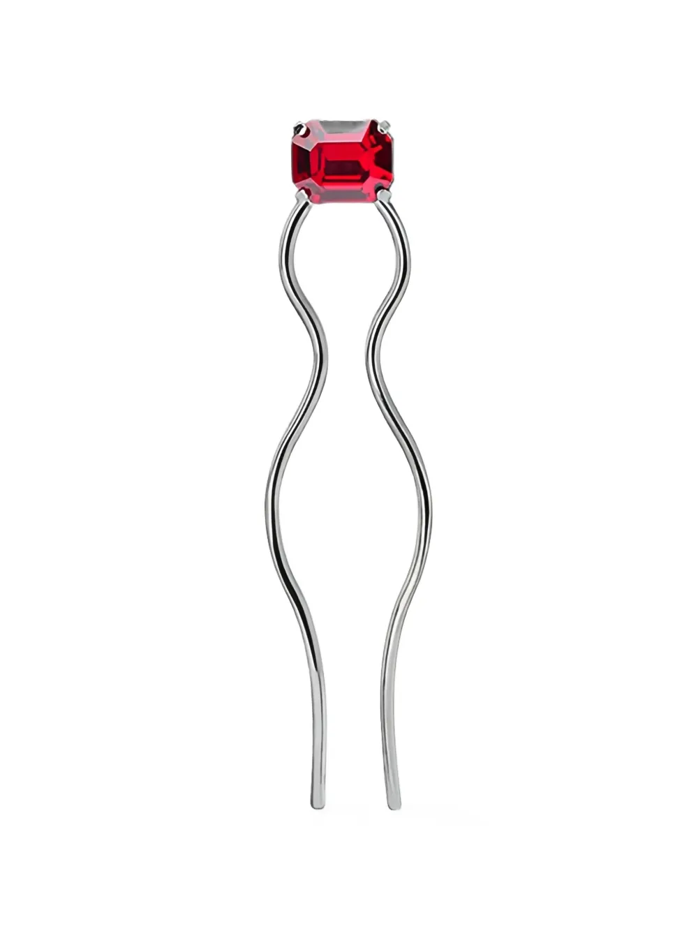Maison Michel Shelbie crystal-embellished hair pin - Rot