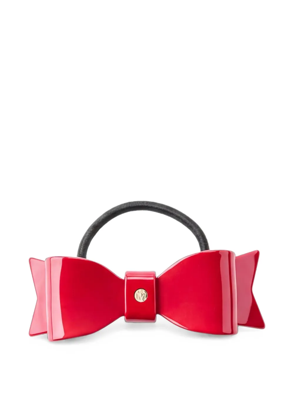 Maison Michel Ashley bow-detail hair tie - Rot