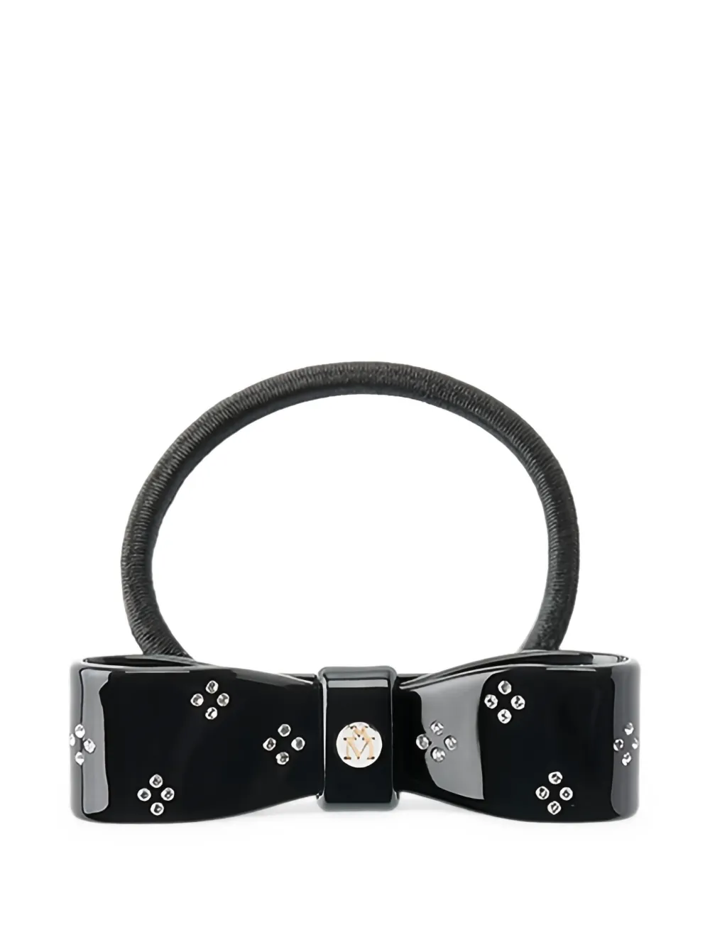 Maison Michel Margaret crystal-embellished hair tie - Schwarz