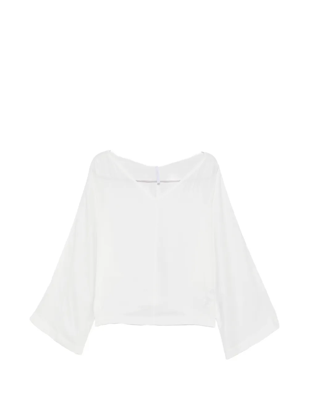 IMPERIAL V-neck batwing-sleeve blouse - Bianco