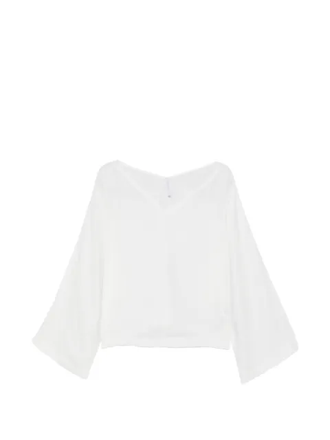 IMPERIAL V-neck batwing-sleeve blouse