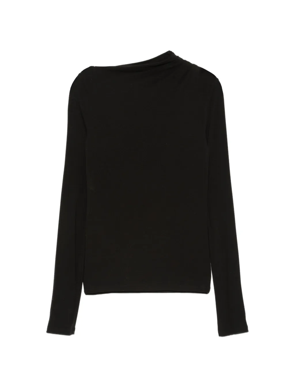 IMPERIAL draped long-sleeve top