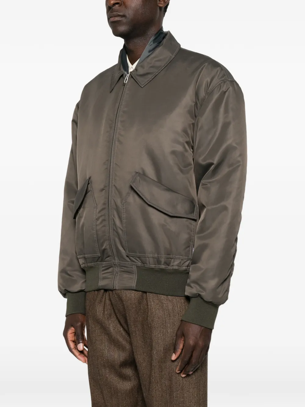 MM6 Maison Margiela padded collar jacket Grijs
