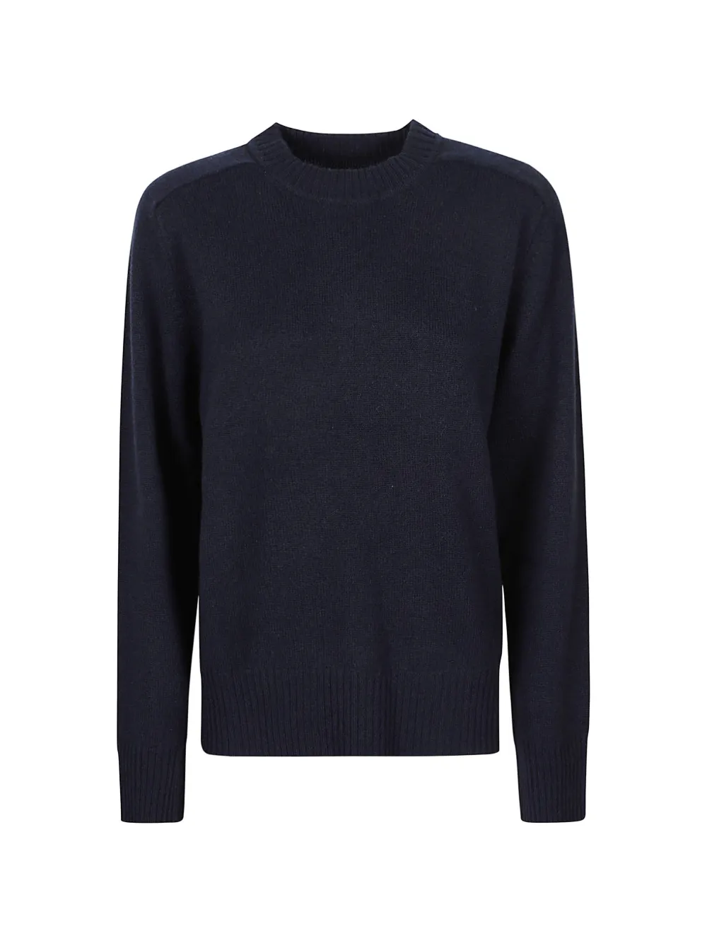 LouLou de Saison ribbed-trim crew-neck sweater Blauw