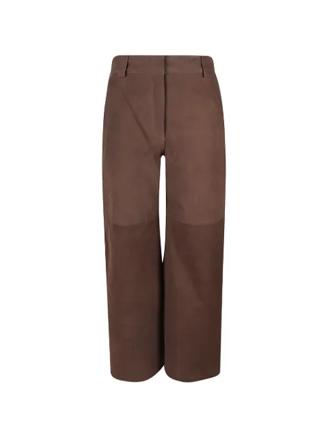 IRO Lederhose mit Kontrasteinsätzen