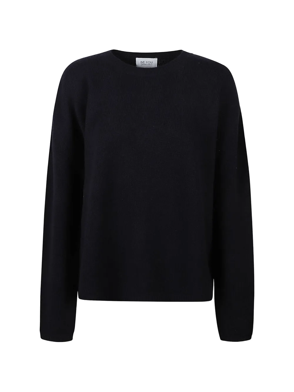 Beyou Crew-neck Knitted Sweater In Blue