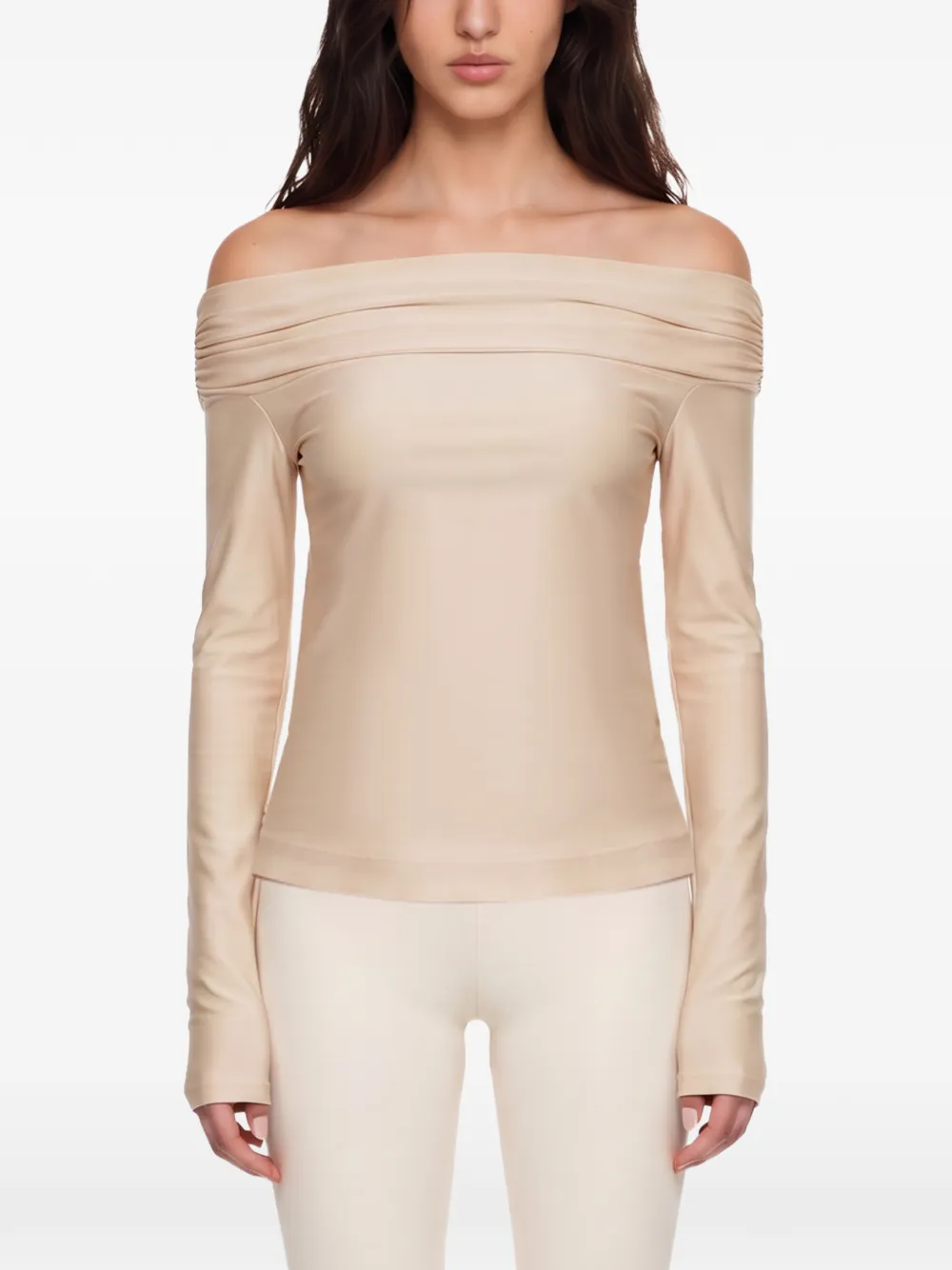 THE ANDAMANE Off-shoulder top Beige