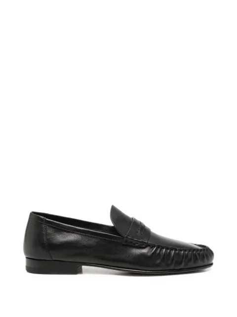 The Row Theo leather loafers