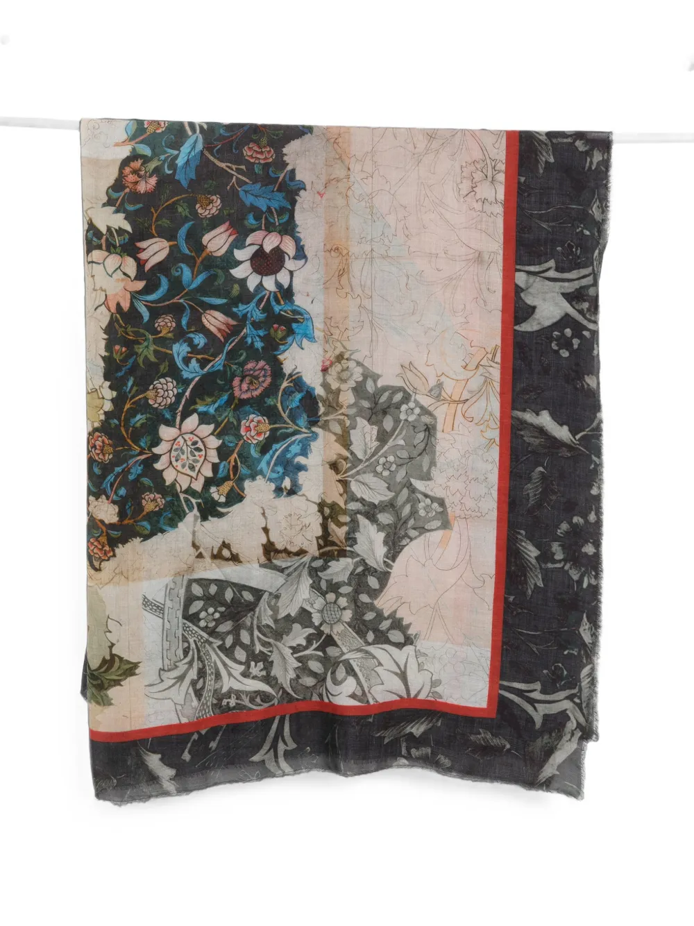 Faliero Sarti Schal mit Print - Braun