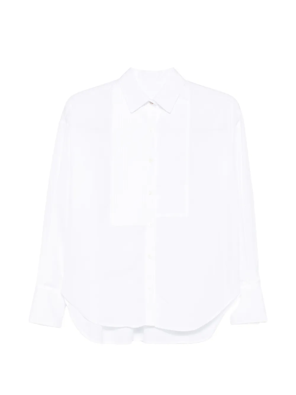 TRAME AUREE Alissa pleated-bib shirt
