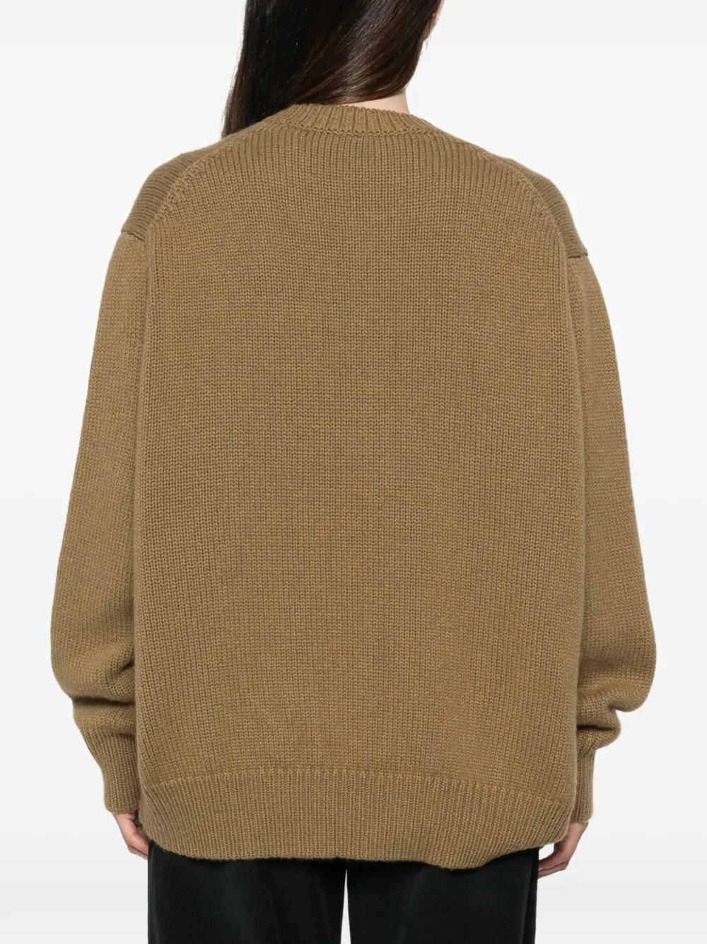 The Row ribbed-knit sweater Beige