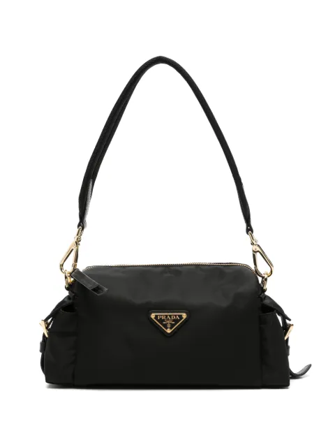 Prada Borsa a spalla con placca logo