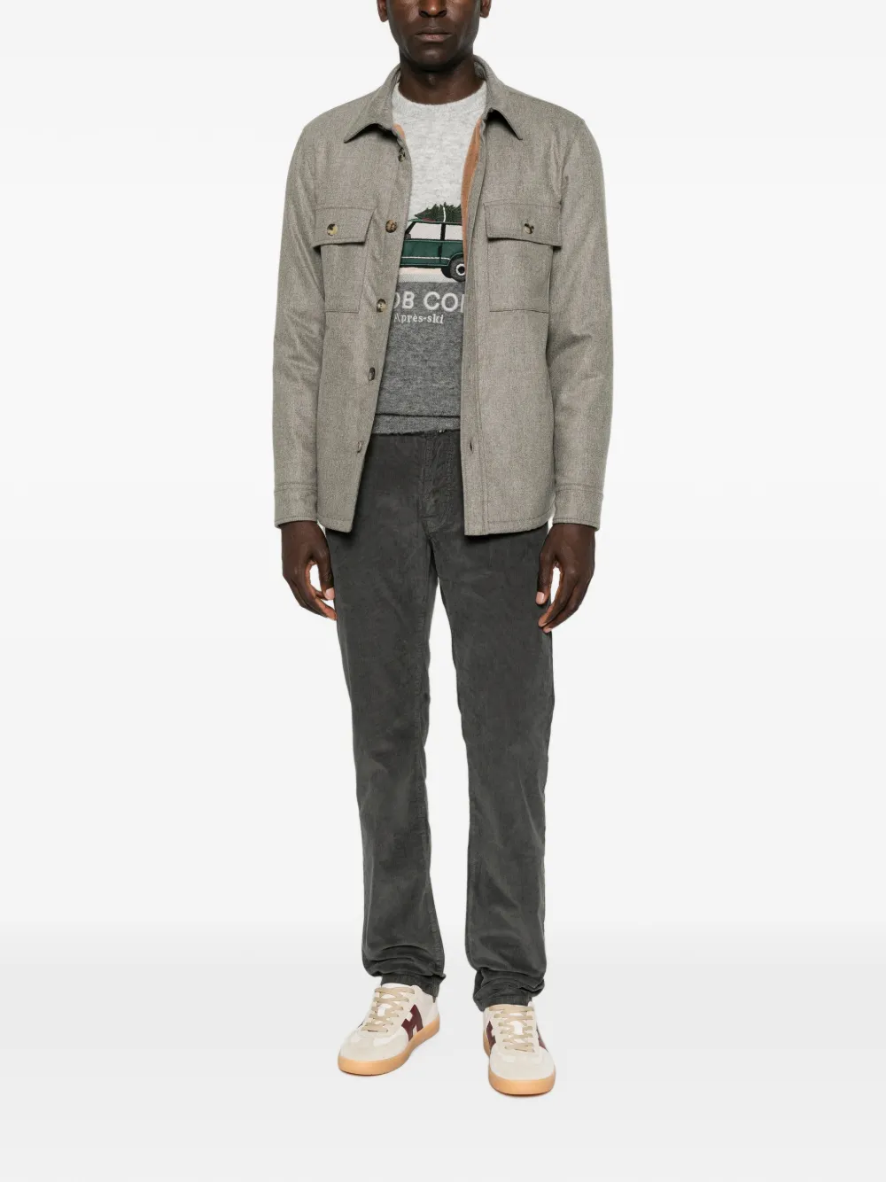 Jacob Cohën Button-up shirtjack Grijs
