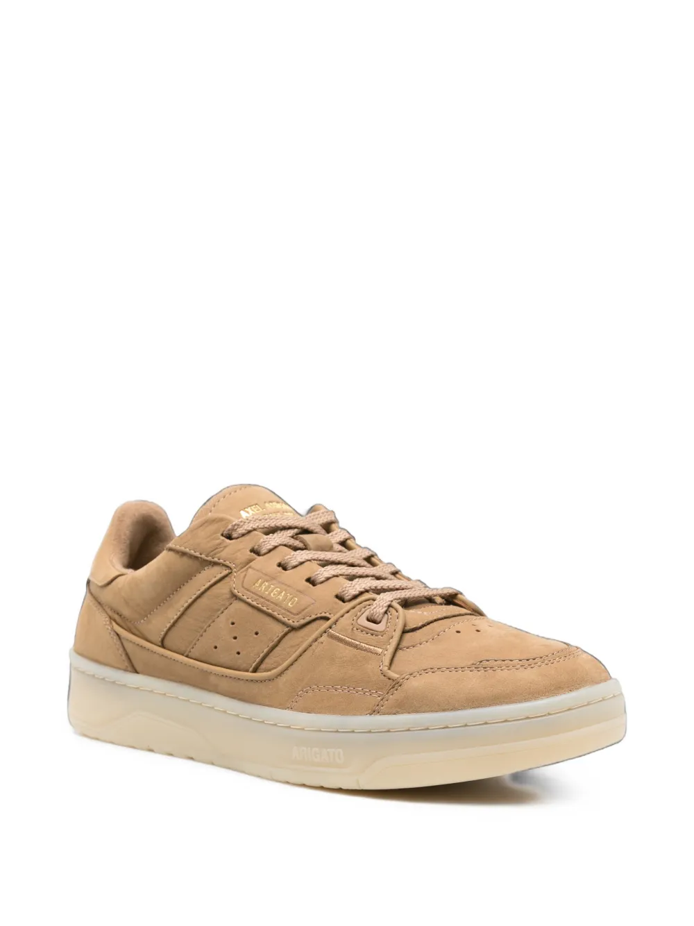 Axel Arigato Clay logo-print leather sneakers Beige