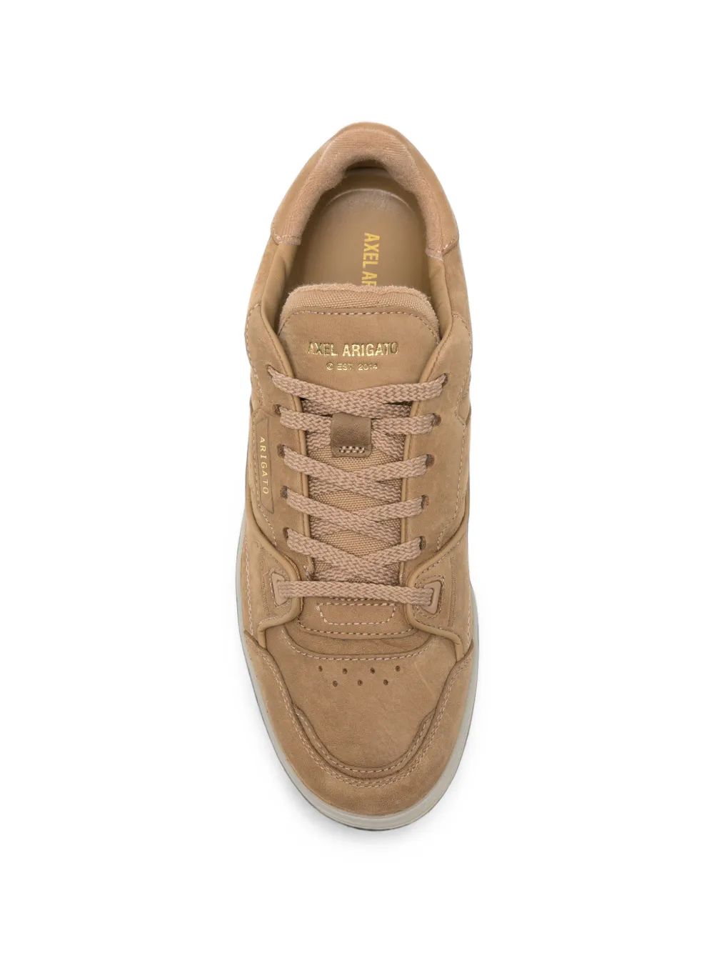 Axel Arigato Clay logo-print leather sneakers Beige