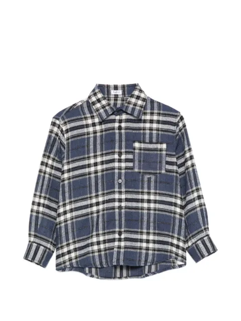 Il Gufo check-pattern quilted shirt