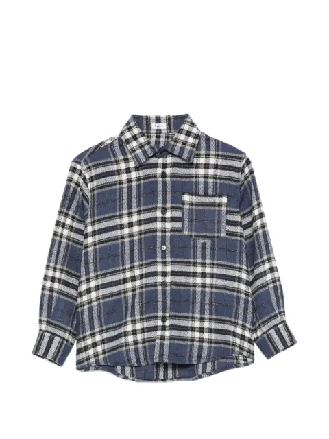Il Gufo check-pattern quilted shirt