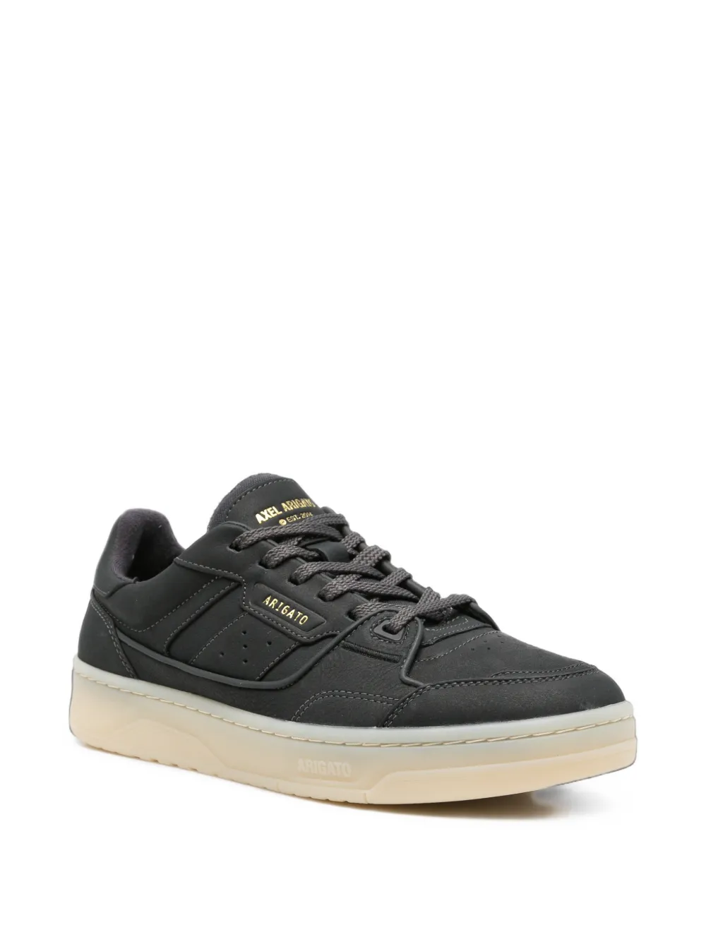Axel Arigato Clay logo-print leather sneakers Zwart