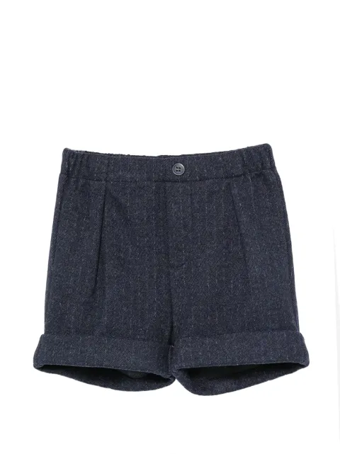Il Gufo pinstripe-pattern turn-up shorts