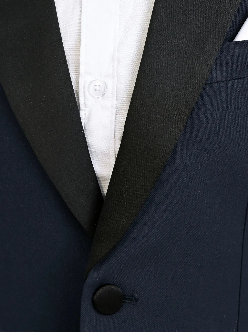 Moustache Pak met puntige revers Blauw