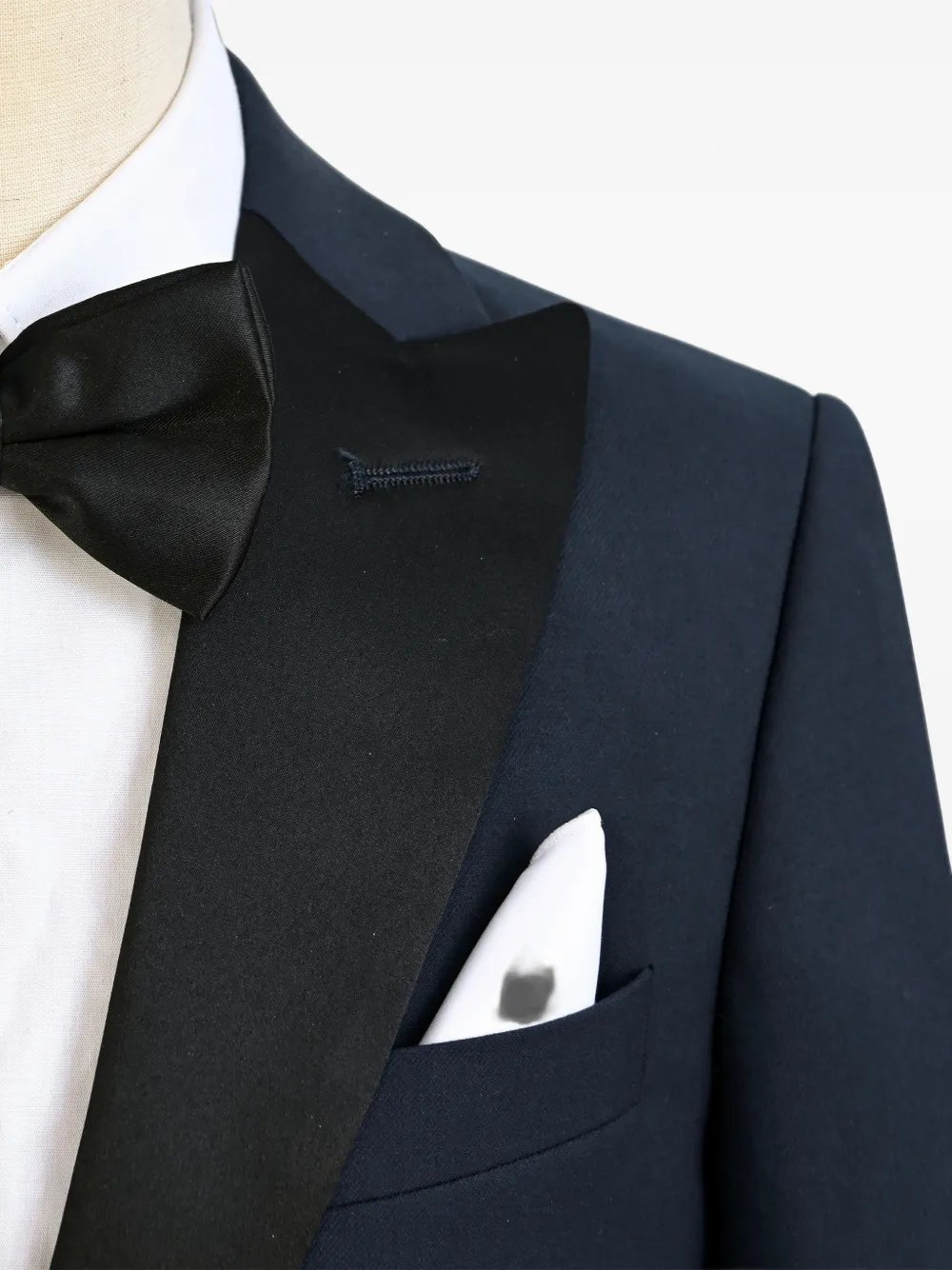 Moustache Pak met puntige revers Blauw
