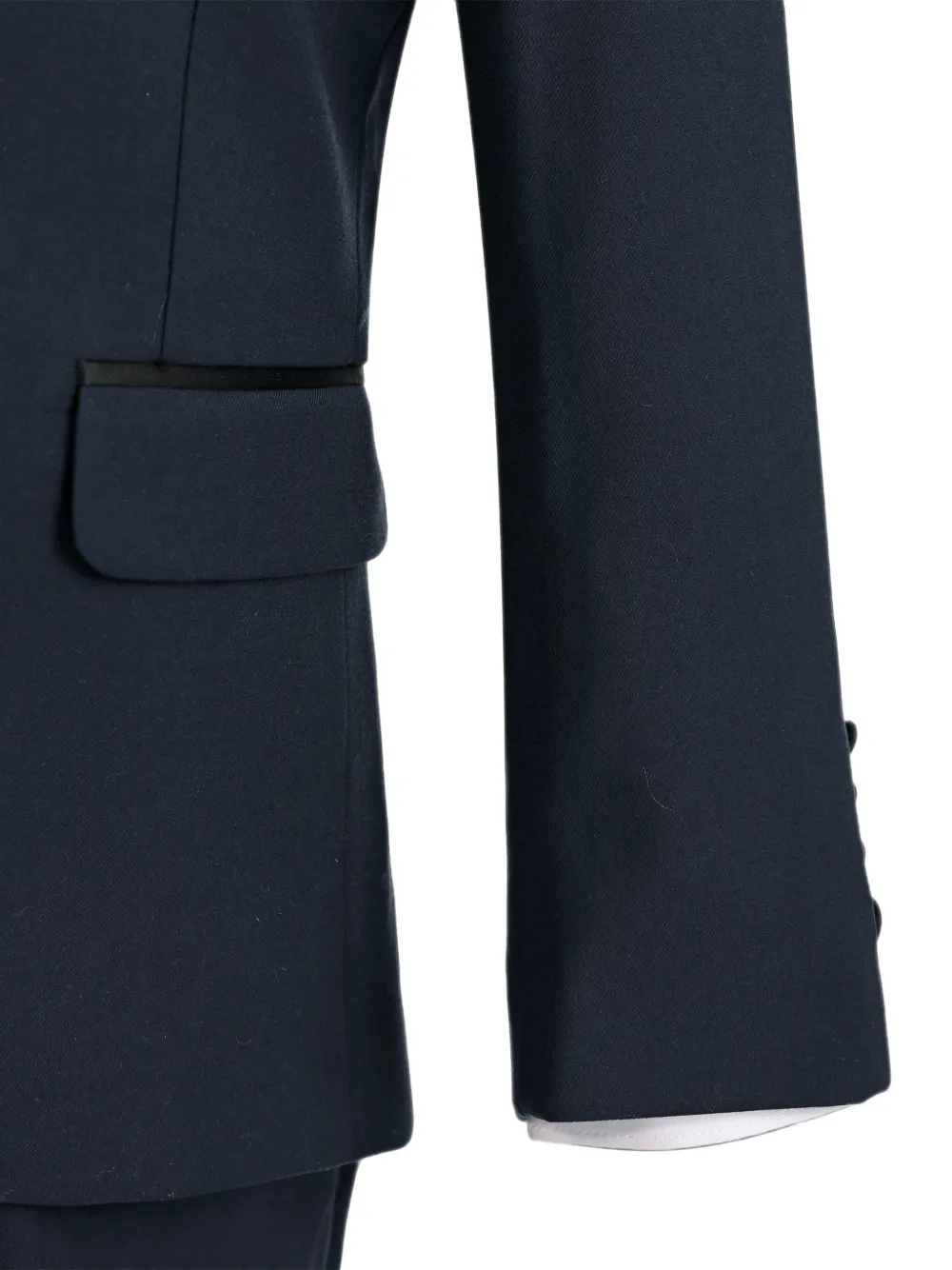 Moustache Pak met puntige revers Blauw