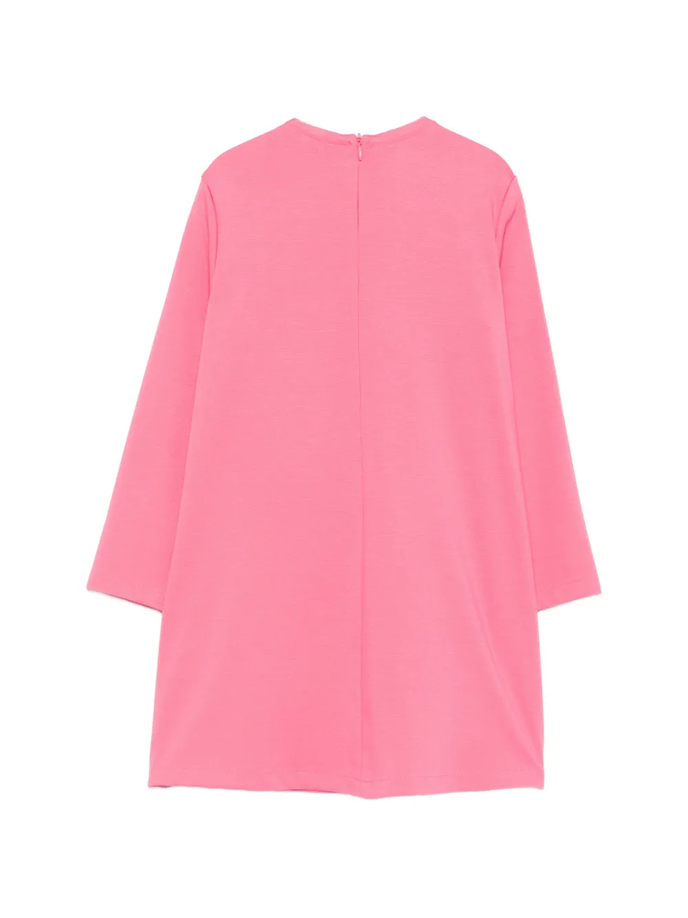 Il Gufo Jurk met ruches en strikdetail Roze