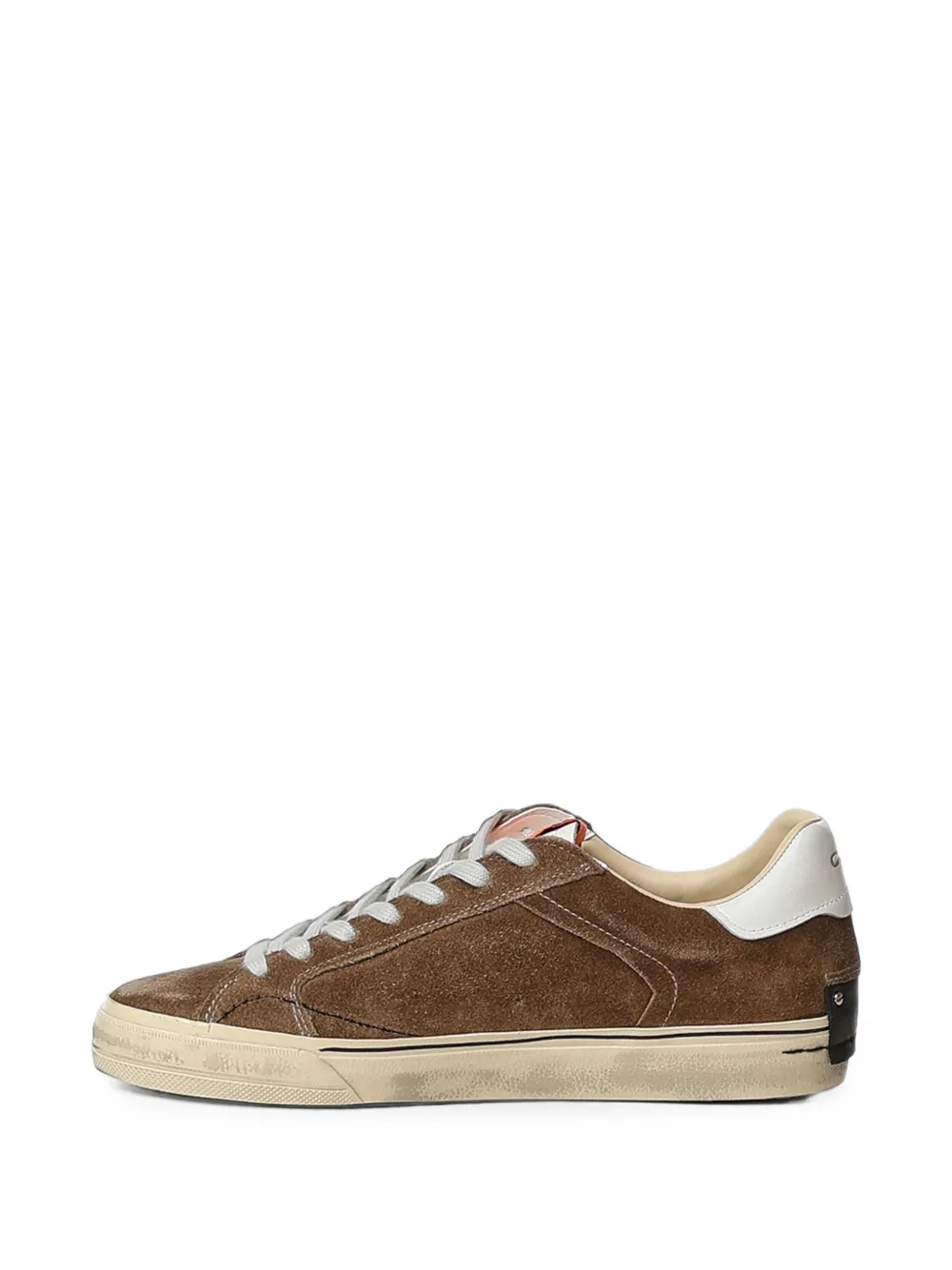 Crime London Deconstructed distressed-effect leather sneakers Bruin