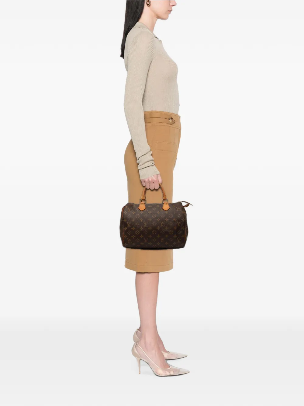 Louis Vuitton Pre-Owned 2010 Monogram Speedy 30 boston bag - Braun