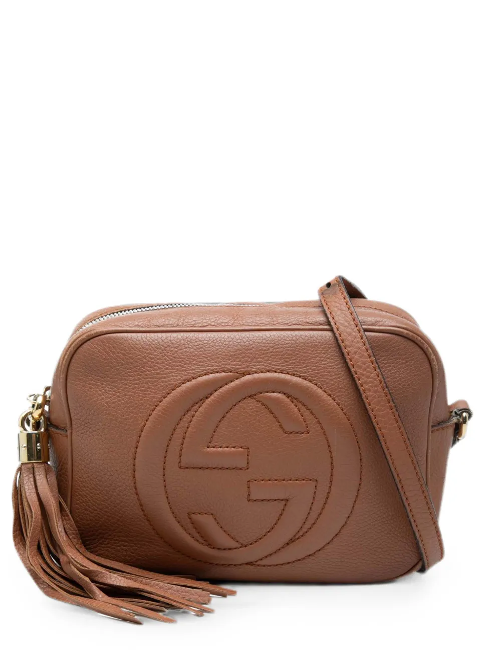 Gucci Pre-Owned 2000-2015 Calfskin Soho Disco crossbody bag - Braun
