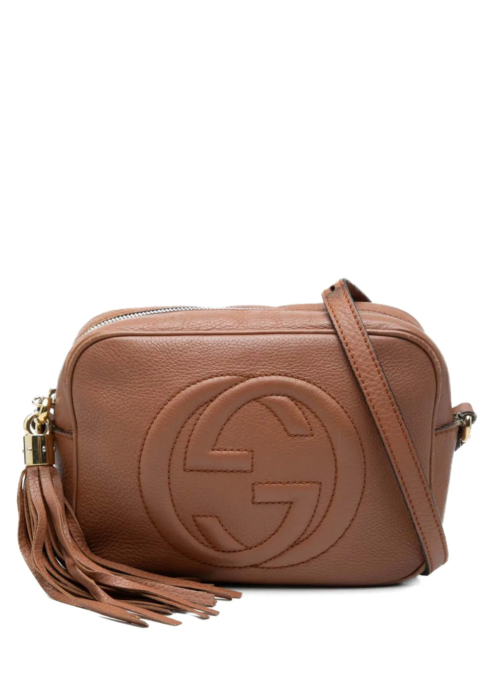 Gucci Pre-Owned 2000-2015 Calfskin Soho Disco crossbody bag - Marrone
