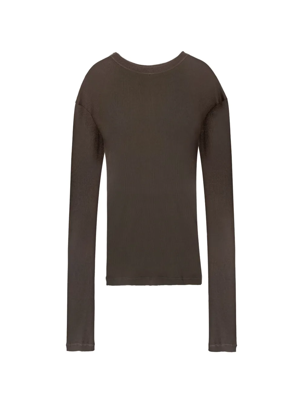 Vera Wang sheer elongated-sleeve top - Braun
