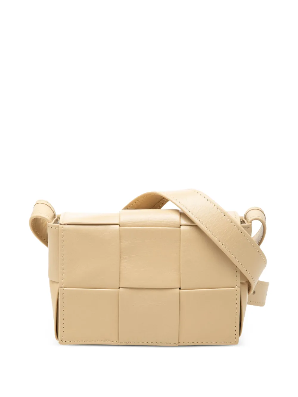 Bottega Veneta Pre-Owned 2012-2026 Candy Nappa Intrecciato Cassette crossbody bag - Marrone