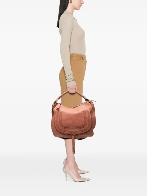 Chloé Pre-Owned 2011 Large Pebbled Calfskin Marcie Hobo satchel