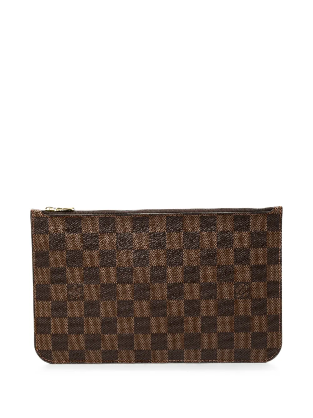 Louis Vuitton Pre-Owned 2016 Damier Ebene Neverfull Pochette clutch bag - Brown