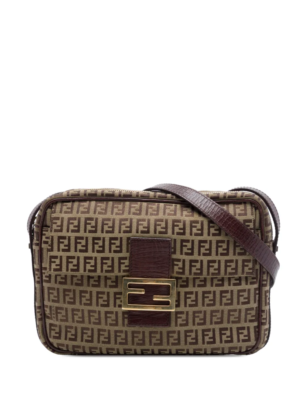 Fendi Pre-Owned 2000-2010 Zucchino Canvas crossbody bag - Marrone