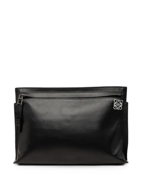 Loewe Pre-Owned 2014 Leather Anagram T clutch bag