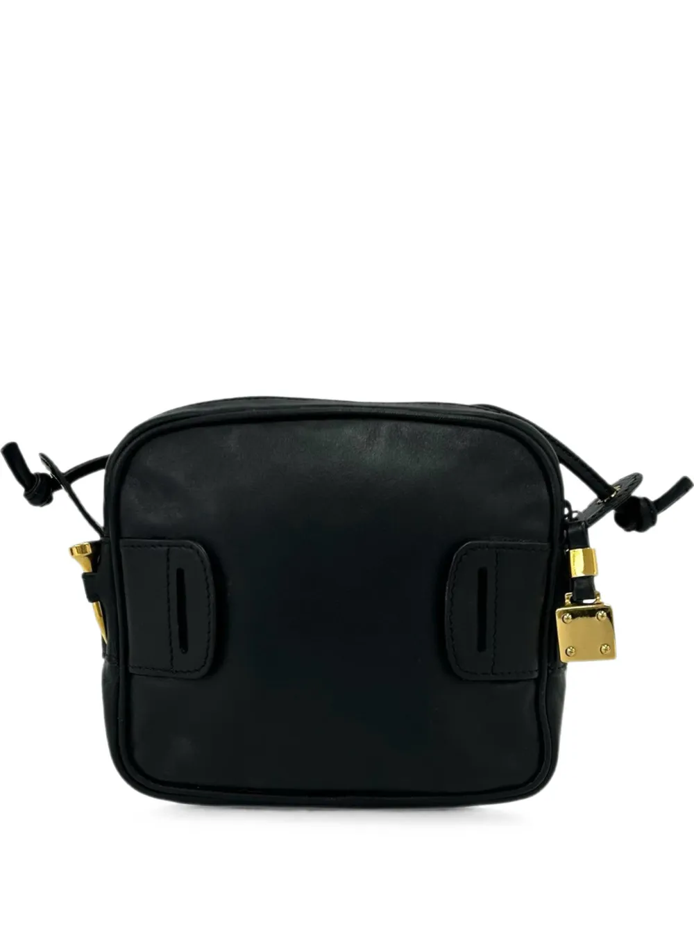 Loewe Pre-Owned 1980-1990 Leather Anagram crossbody bag - Schwarz