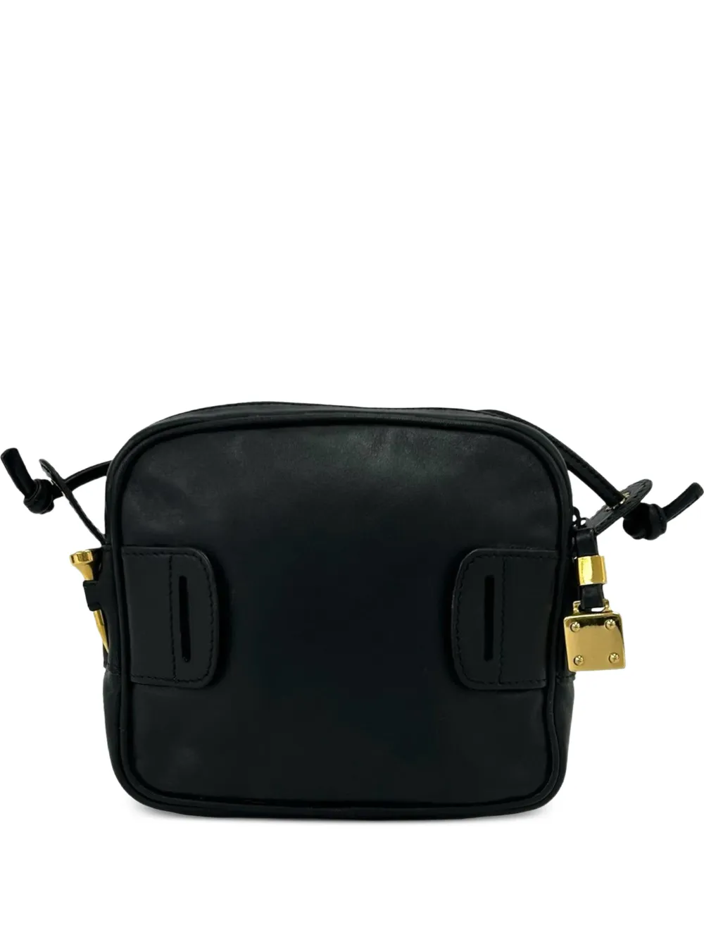 Loewe Pre-Owned 1980-1990 Leather Anagram crossbody bag - Nero