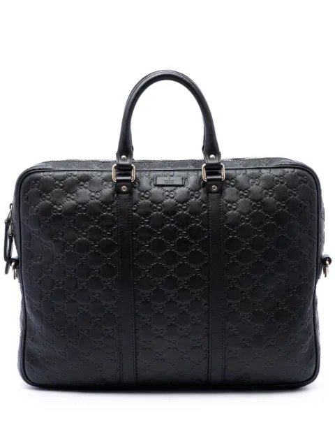 Gucci Pre-Owned 2016-2026 Guccissima business bag