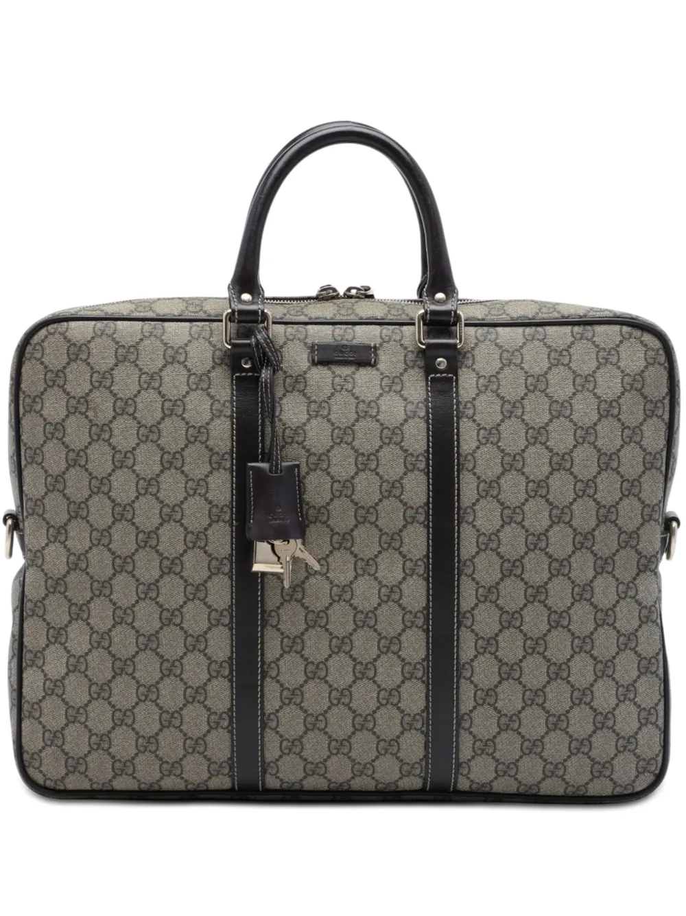 Gucci Pre-Owned 2016-2026 GG Supreme business bag - Toni neutri