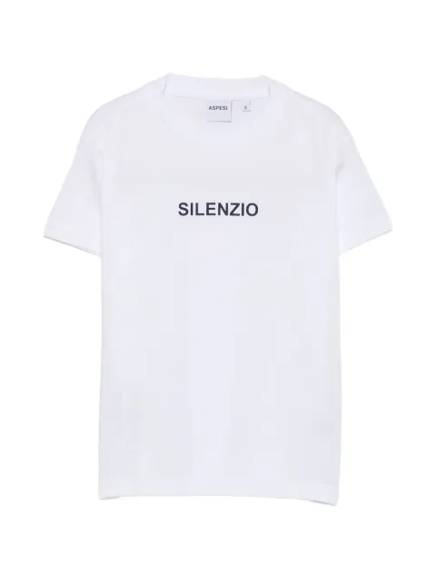Aspesi Kids t-shirt à slogan imprimé