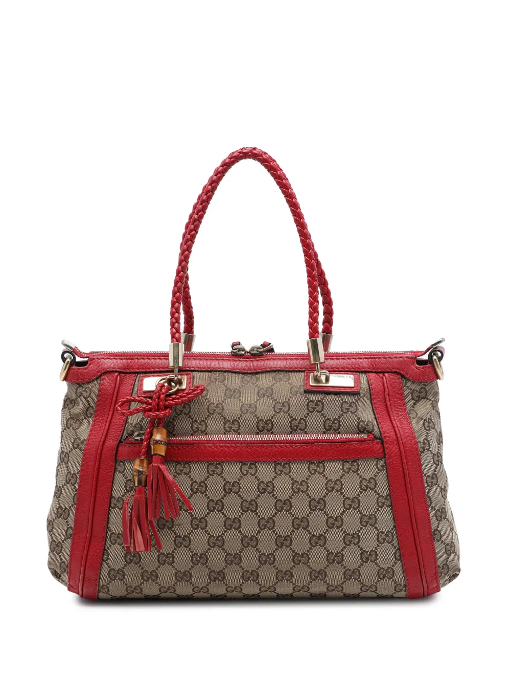 Gucci Pre-Owned 2016-2026 GG Canvas Bella satchel - Rosso