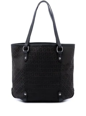 Fendi Pre-Owned 2010s ズッキーノ FFロゴ ハンドバッグ | ブラック
