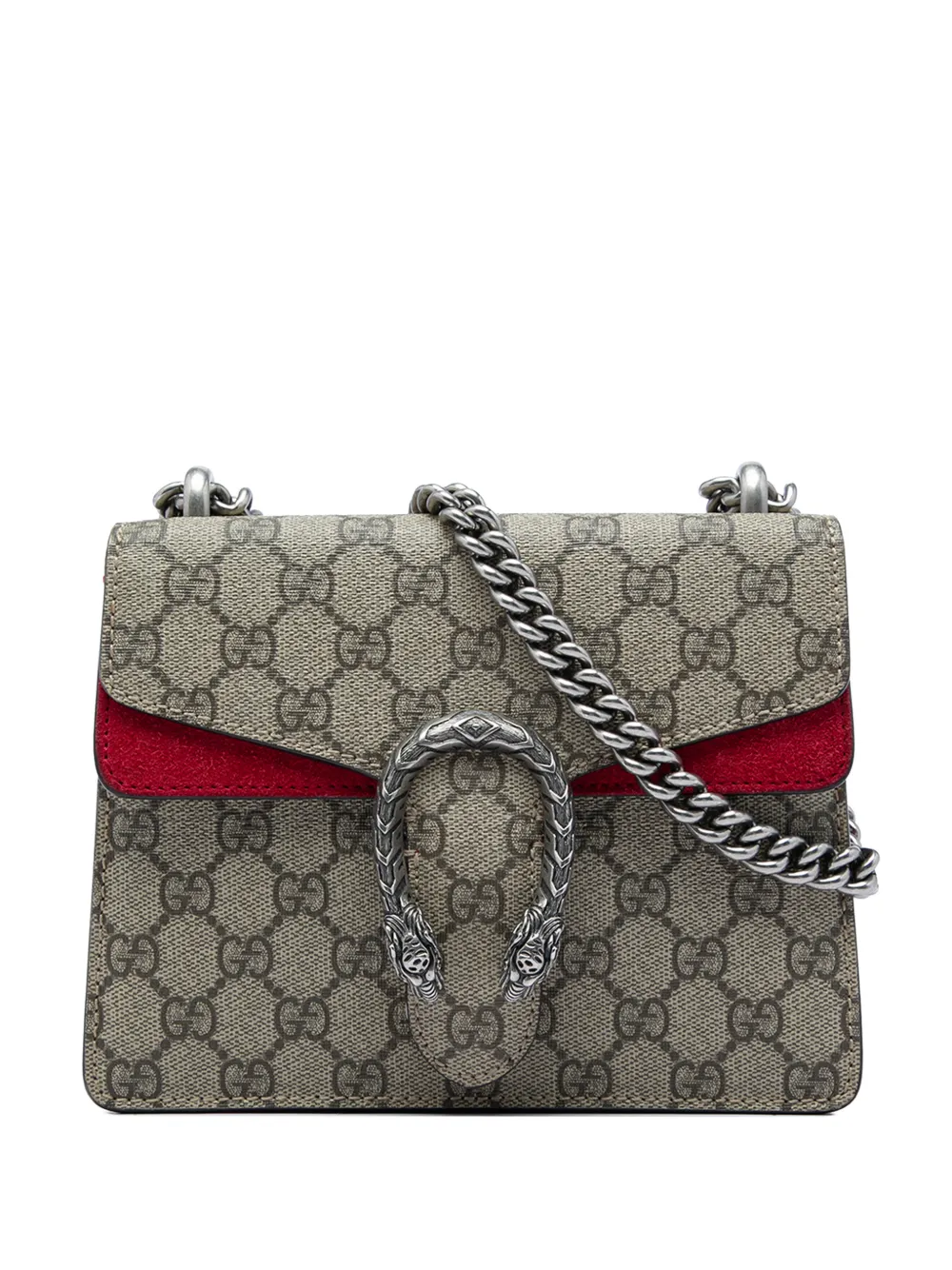 Gucci Pre-Owned 2016-2026 Small GG Supreme Dionysus crossbody bag - Toni neutri