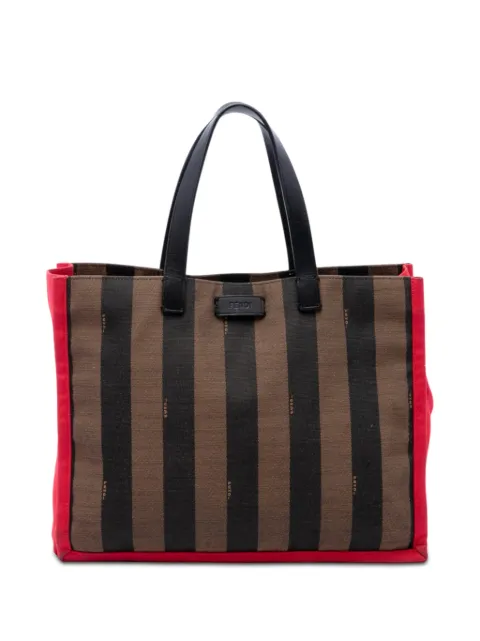 Fendi Pre-Owned 2010-2026 Pequin Canvas Simply Shopping tote bag