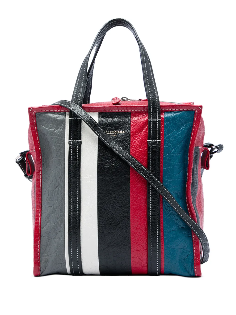Balenciaga Pre-Owned 2017 Lambskin Bazar Shopper Tote S satchel - Rot