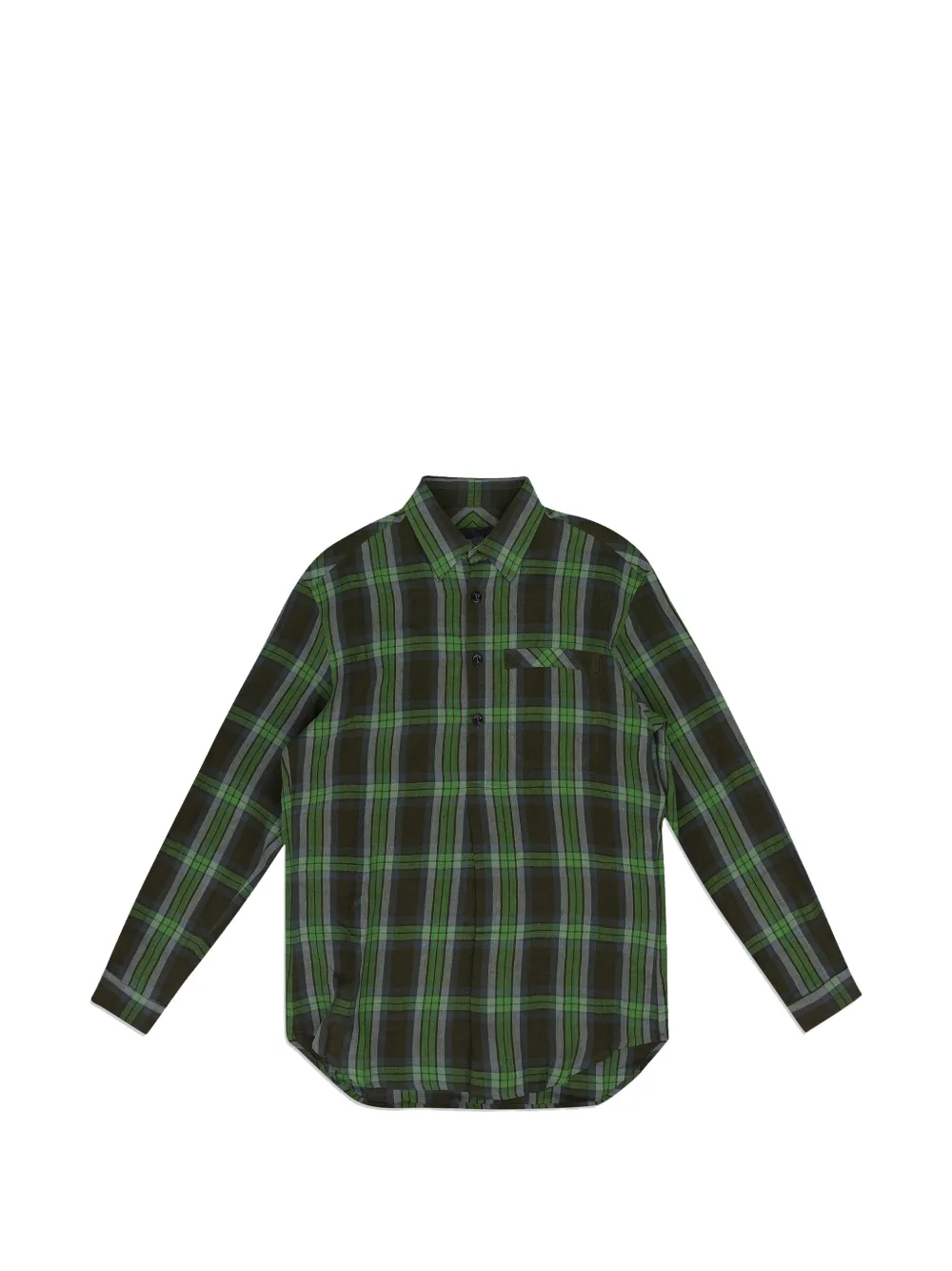 3Man Highland checked shirt - Verde