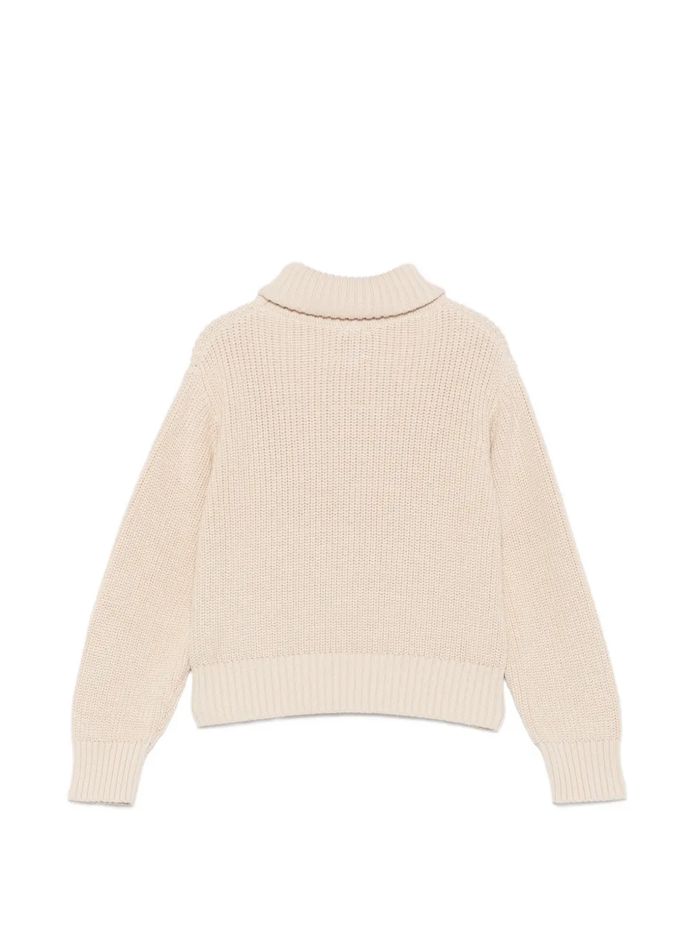 Aspesi Kids Coltrui met geborduurd logo Beige