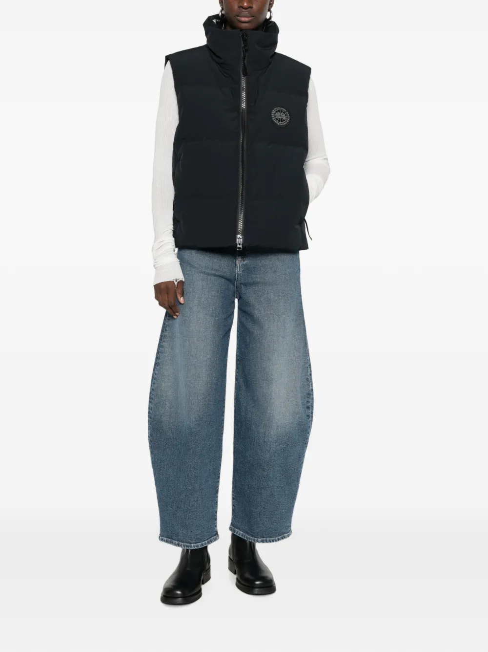 Canada Goose Grandview gewatteerde top Zwart